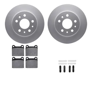 R1 Concepts WDTH1-63001 Brake Rotors - Carbon Coated W/ Euro Ceramic Pads & Hdw